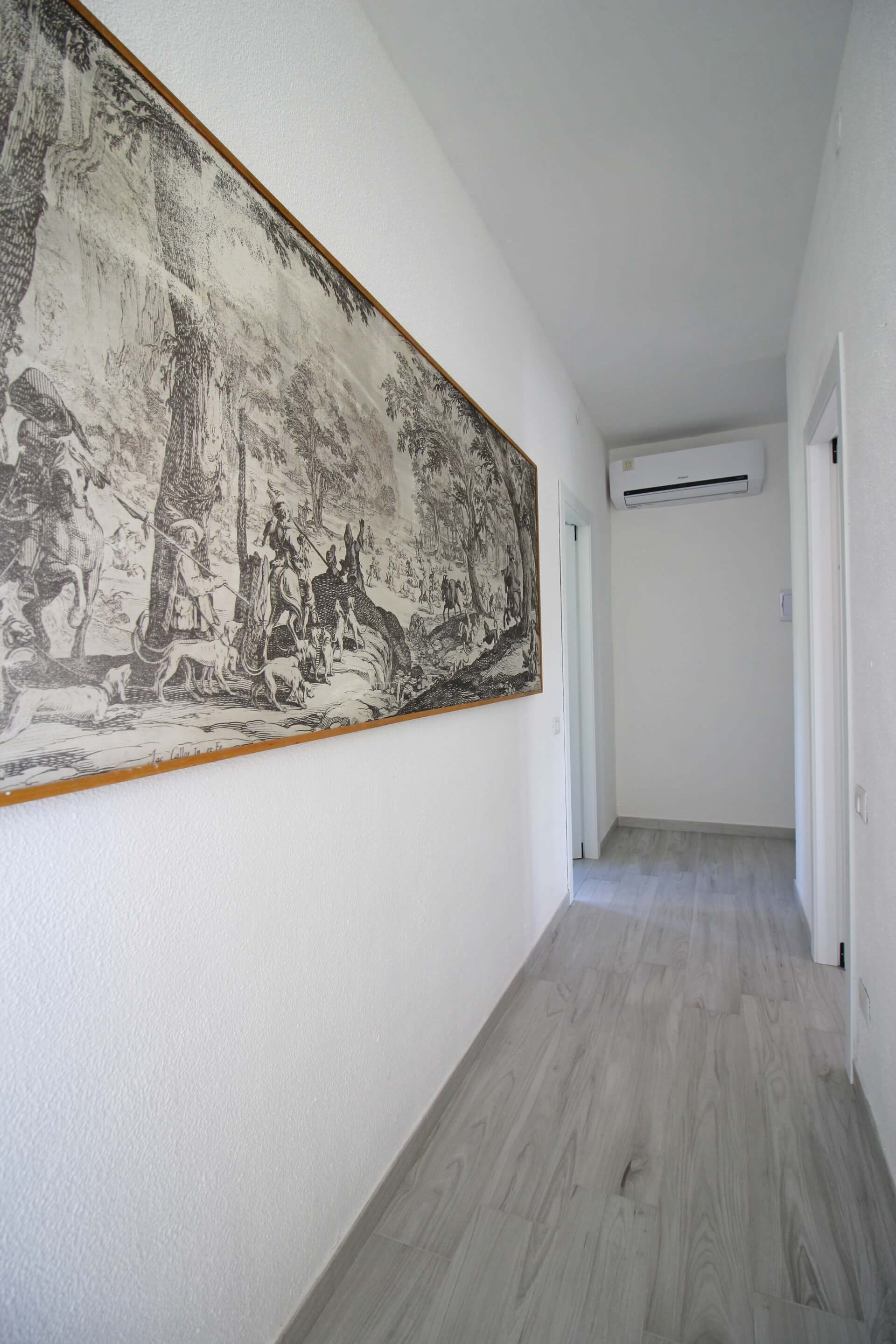 corridoio, decorazione murale, eleganza, Casa Corina